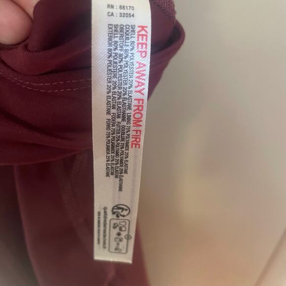 Free people movement back it up jumpsuit oxblood burgundy athletic Extra Small - Picture 4 of 5